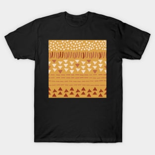 Pattern in Gold T-Shirt